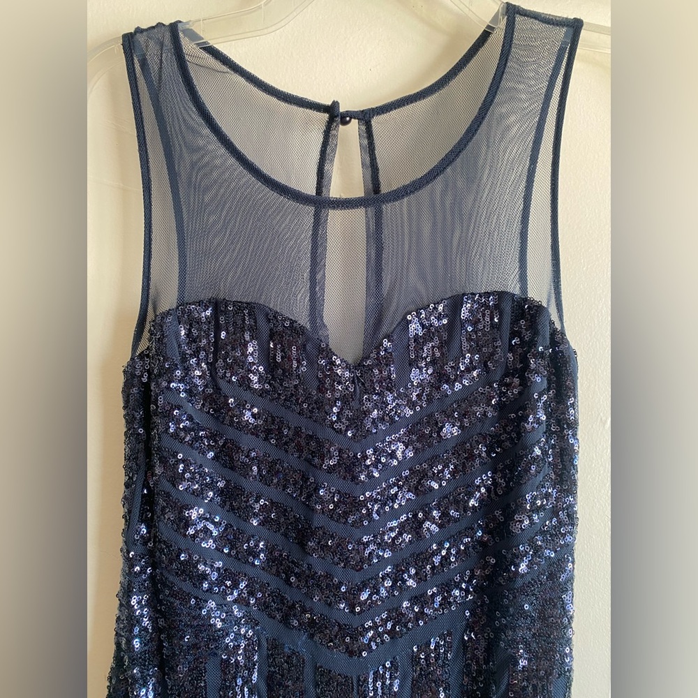 Brand New Sequin Navy Blue Mini Dress